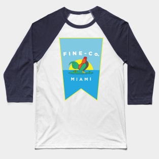 Fine-Co Miami Burgee Flag Baseball T-Shirt